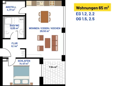 Engel areal 65qm wohnungen